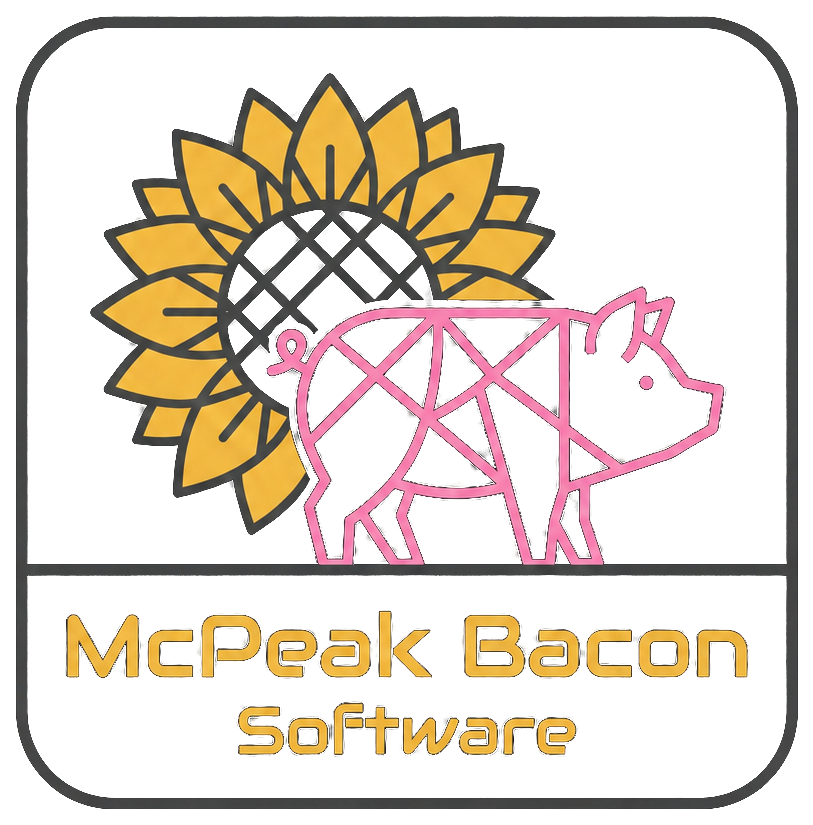 McPeak Bacon mascot artwork